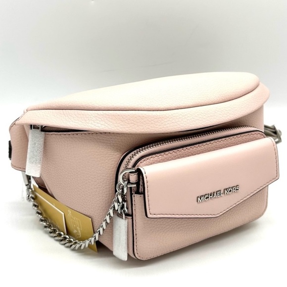 Michael Kors Maisie Large 2 in 1 Sling Pack Crossbody Bag Powder Blush (NWT) - Picture 1 of 12